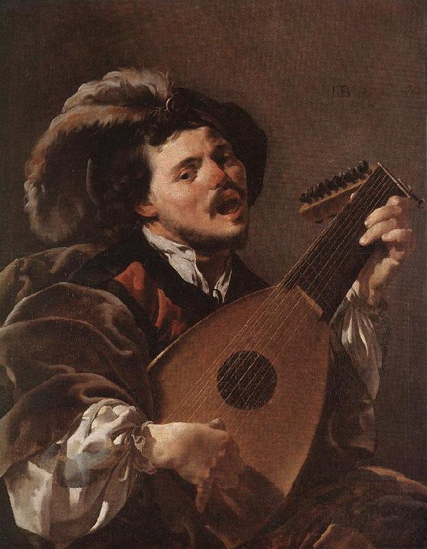 TERBRUGGHEN, Hendrick Lute Player awr